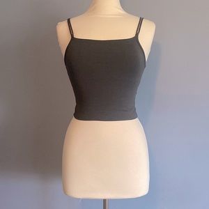 RVCA Selects Canary Cami Tank Top Dark Green (XS)